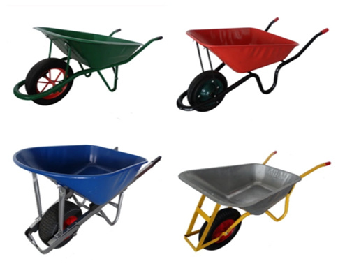 540mm Bahçe Sepeti Aletleri 150kg 6 Cu Ft Çelik Çerçeveli El Arabası 1