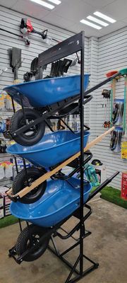 540mm Bahçe Sepeti Aletleri 150kg 6 Cu Ft Çelik Çerçeveli El Arabası