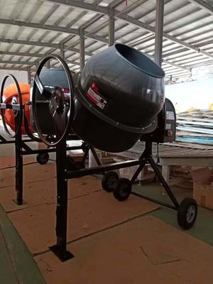 500W Elektrikli Beton Mikseri Makinesi 140L Tekerlekli El Arabası Çimento Mikseri