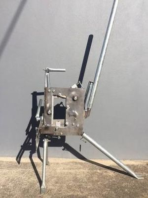 Bina Bahçe Tezgahları El İtme 45kg Tuğla Kesme Makinesi