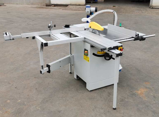 240V Elektrikli Masa Testere 250mm Otomatik Yağlama Hassas Kayar Masa Testere