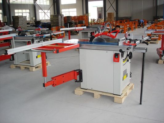 Ayarlanabilir Hızlı Ahşap Pres Makinesi 30mm Sürgülü Masa Paneli Testere